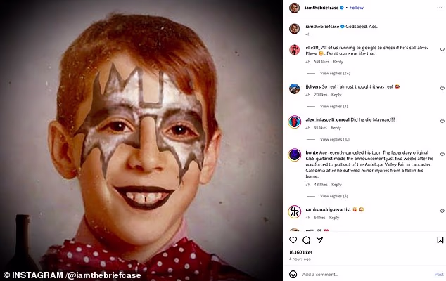 Musician MJ Keenan shared a childhood memory as he tried to emulate his hero Frehley