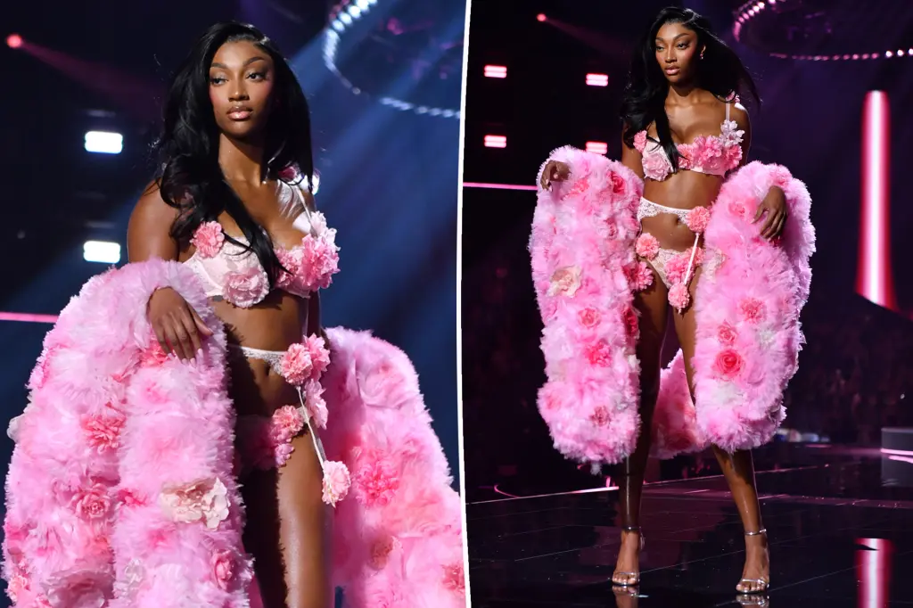 Angel Reese steals the show in hot pink lingerie for Victoria’s Secret Fashion Show 2025 runway debut