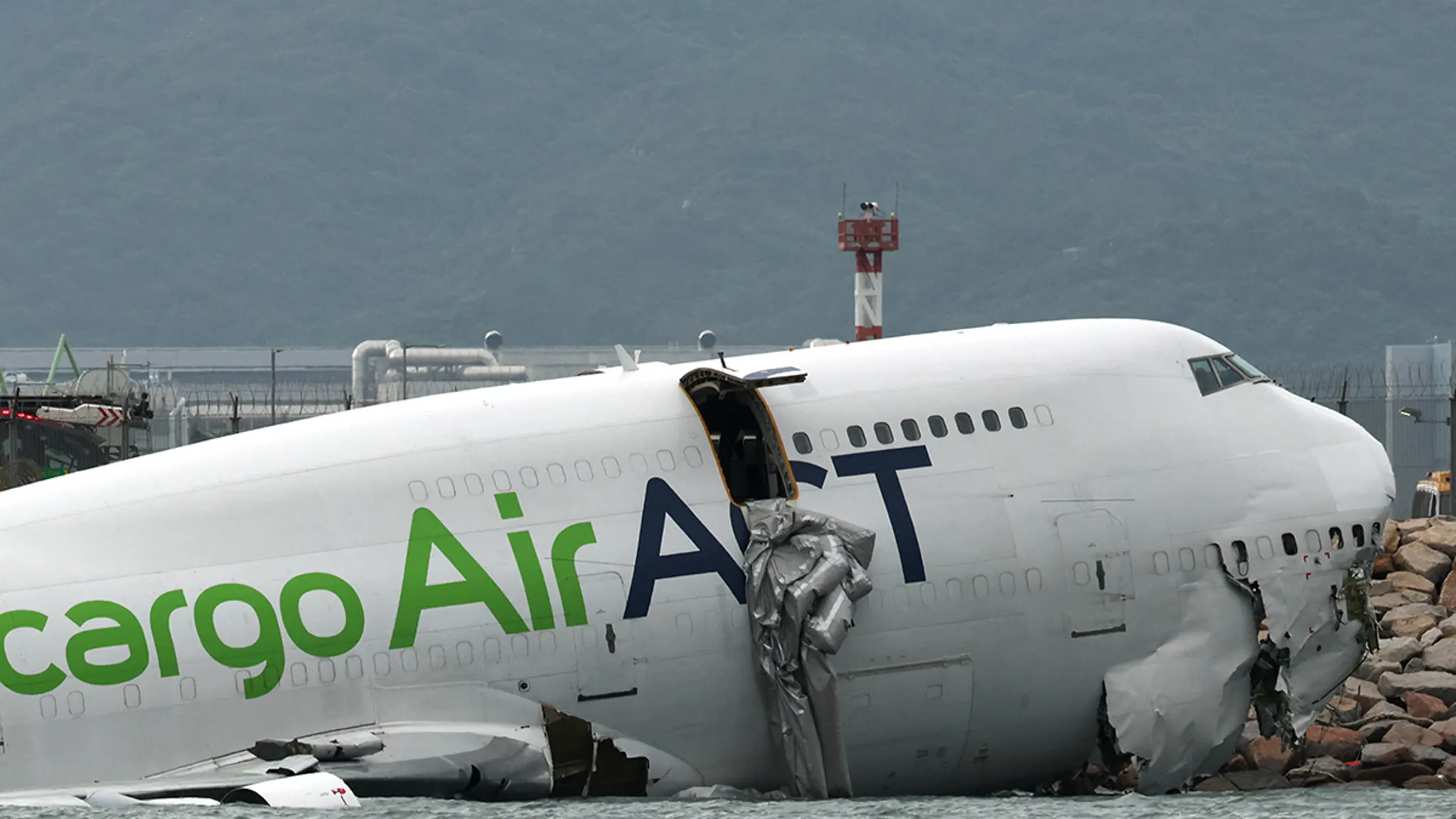 2 Dead After Cargo Plane Veers Off Runway at Hong Kong Airport