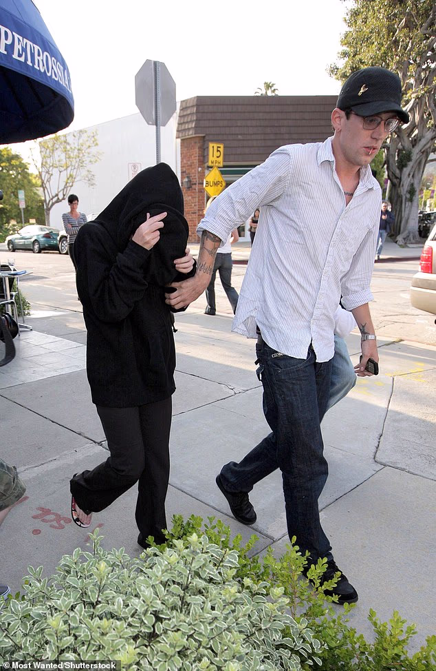 Grivas and Applegate pictured in April 2008 in West Hollywood, just three months before his heartbreaking passing