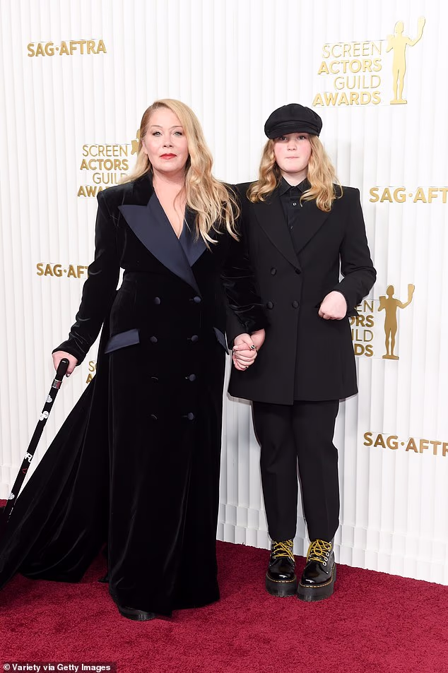 The star, pictured with Sadie in 2023, is now battling multiple sclerosis