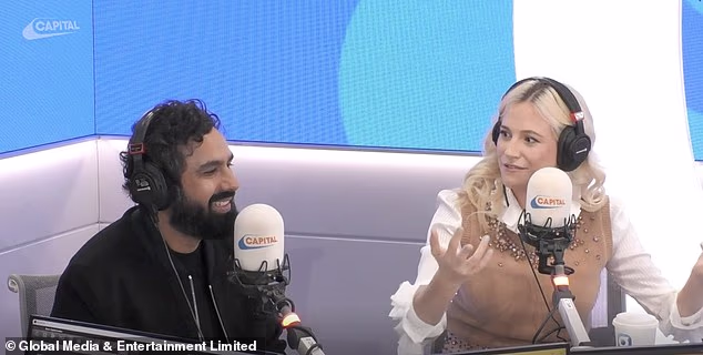 The singer and actress returned to promotional duties on Tuesday morning with an appearance on Capital Breakfast, where she discussed her forthcoming festive film Christmas Karma