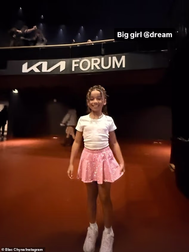 The 37-year-old Fashion Nova paid partner called Dream 'so funny' in a series of Instastories and gushed that they 'had a blast' at the show